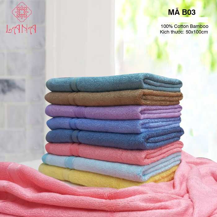 Khăn mặt sợi tre Lana