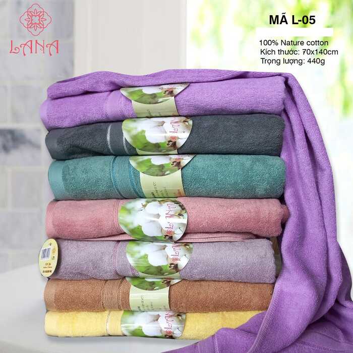 Khăn mặt sợi tre Lana