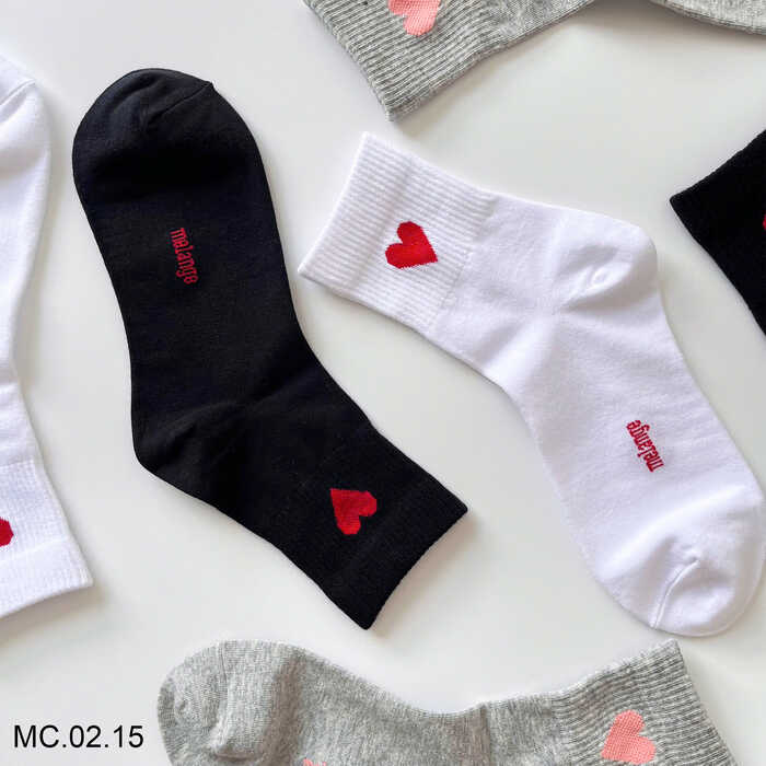 Vớ Nữ Cổ Cao Hình Trái Tim Melange