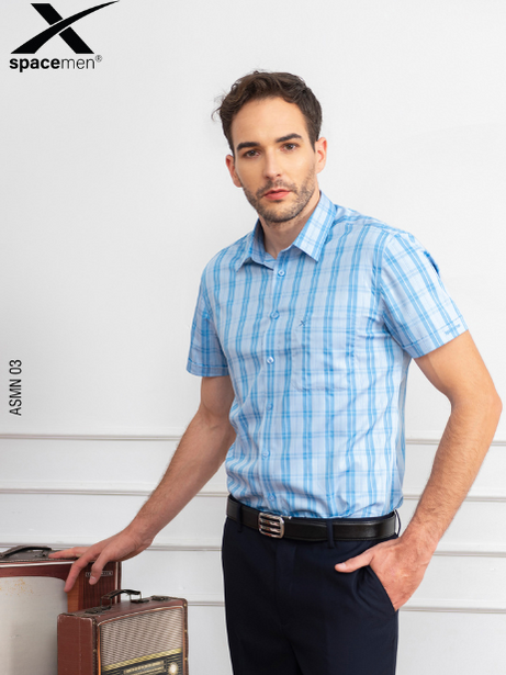 Áo Sơ Mi Sọc Ngắn Tay ASMN_03 ASMN_03